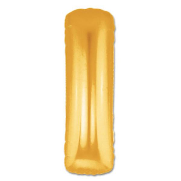 LETTER I FOIL BALLOON Northstar Balloons Balloon 34” / Metallic Gold Bonjour Fete - Party Supplies
