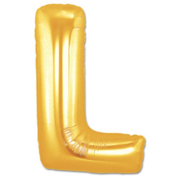LETTER L FOIL BALLOON Northstar Balloons Balloon 16" / Metallic Gold Bonjour Fete - Party Supplies