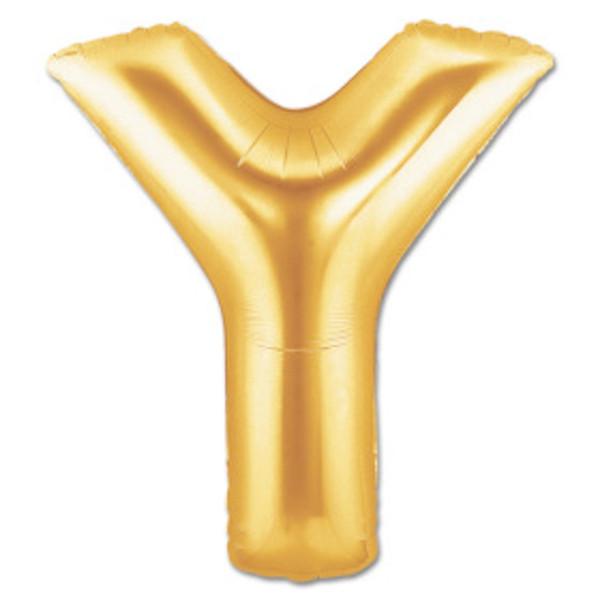 LETTER Y FOIL BALLOON Northstar Balloons Balloon 16" / Metallic Gold Bonjour Fete - Party Supplies