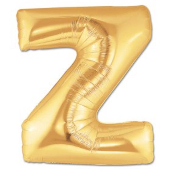 LETTER Z FOIL BALLOON Northstar Balloons Balloon 16" / Metallic Gold Bonjour Fete - Party Supplies