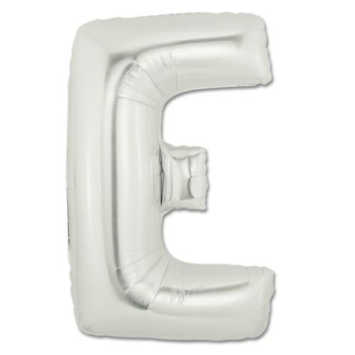 LETTER E FOIL BALLOON Northstar Balloons Balloon 16" / Metallic Silver Bonjour Fete - Party Supplies
