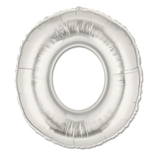 LETTER O FOIL BALLOON Northstar Balloons Balloon 16" / Metallic Silver Bonjour Fete - Party Supplies