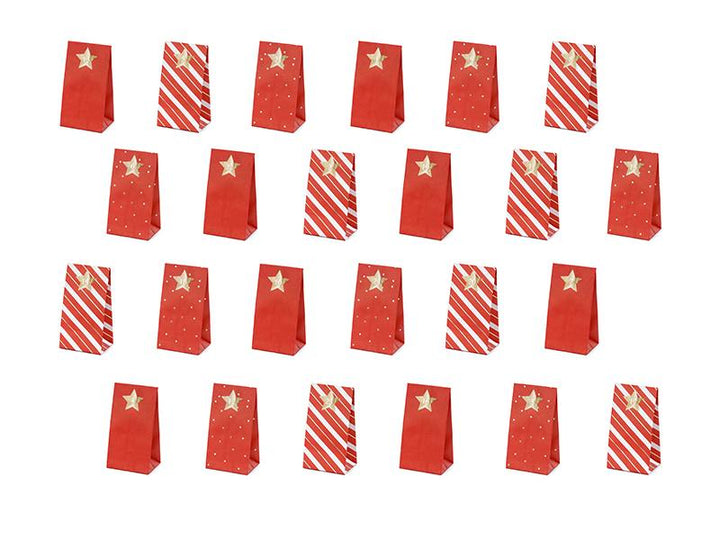 ADVENT CALENDAR BAGS - MIX Party Deco Treat Bags Bonjour Fete - Party Supplies