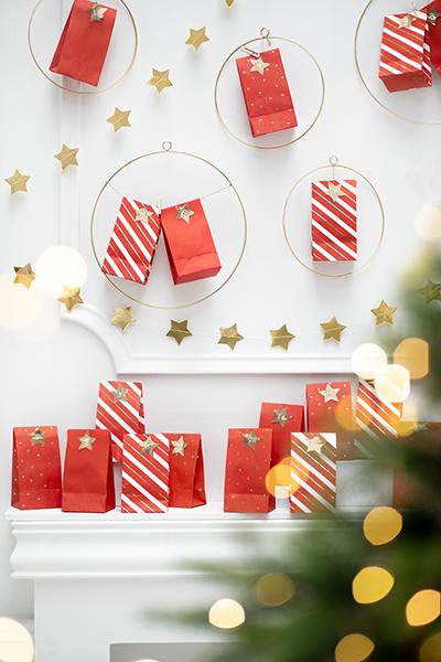 DIY ADVENT CALENDAR BAGS & NUMBER STICKERS Party Deco Advent Calendars Bonjour Fete - Party Supplies