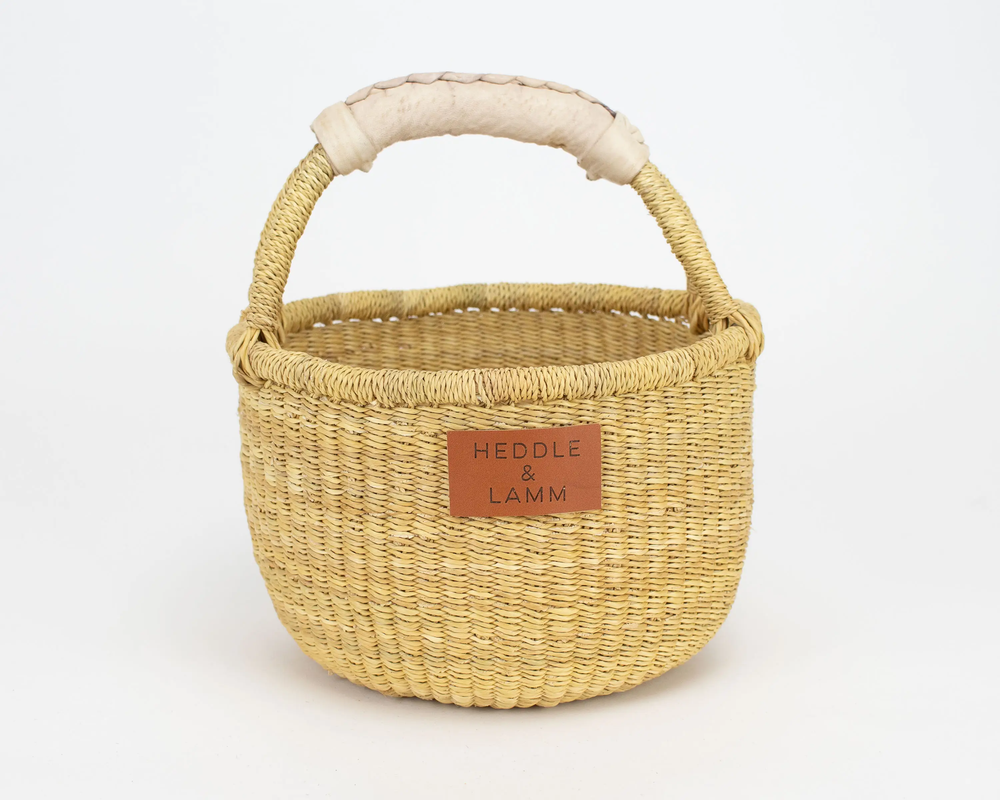 KANDIGA MINI BOLGA BASKET - NATURAL BY HEDDLE & LAMM Heddle & Lamm Home Decor Bonjour Fete - Party Supplies