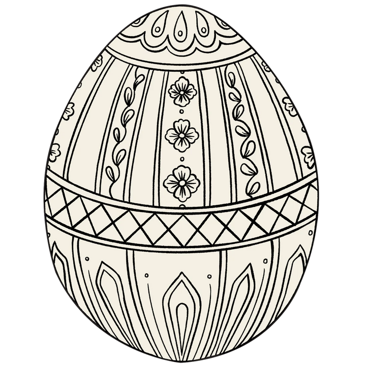 EASTER EGG COLORING PLACEMATS Hester & Cook Placemats Bonjour Fete - Party Supplies