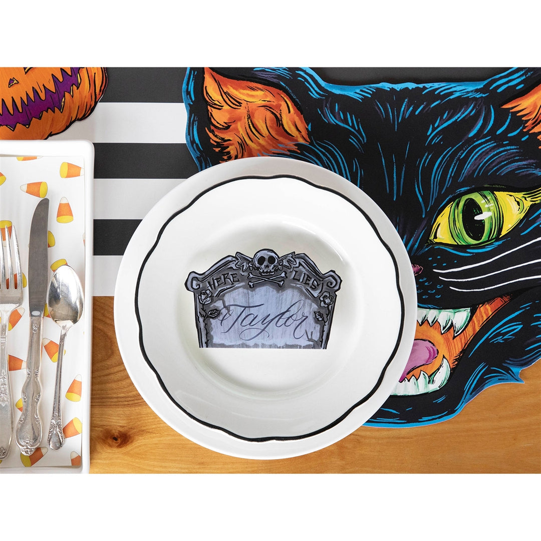 TOMBSTONE PLACE CARD Hester & Cook Halloween Party Decorations Bonjour Fete - Party Supplies