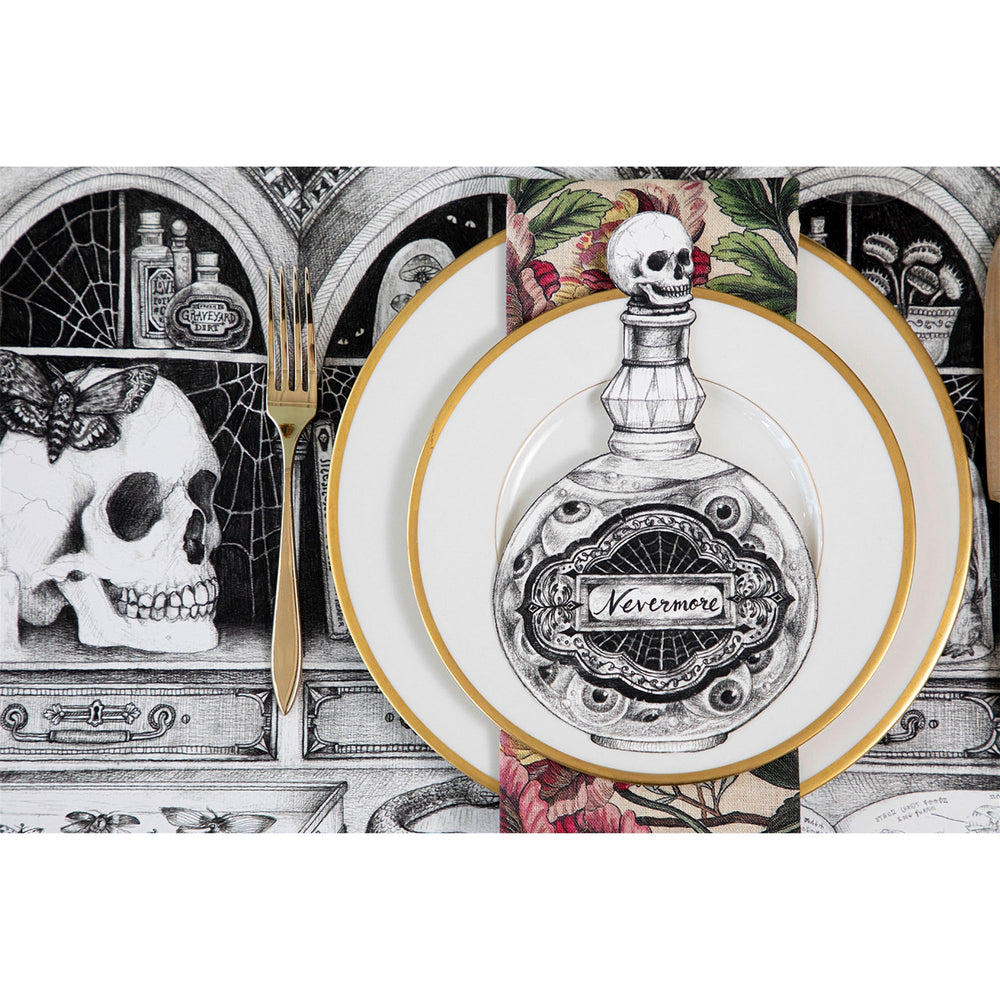 POISON BOTTLE TABLE ACCENT Hester & Cook Halloween Tableware Bonjour Fete - Party Supplies