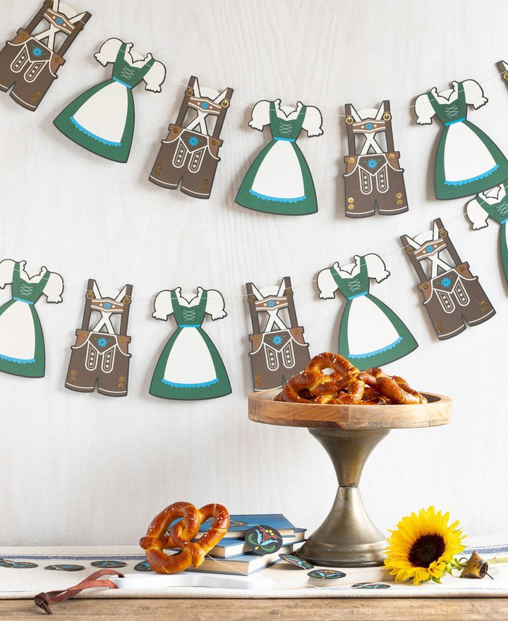 OKTOBERFEST LEDERHOSEN BANNER My Mind's Eye Garlands & Banners Bonjour Fete - Party Supplies