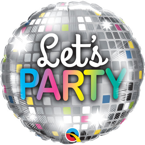 LET'S PARTY DISCO BALL BALLOON LA Balloons Bonjour Fete - Party Supplies