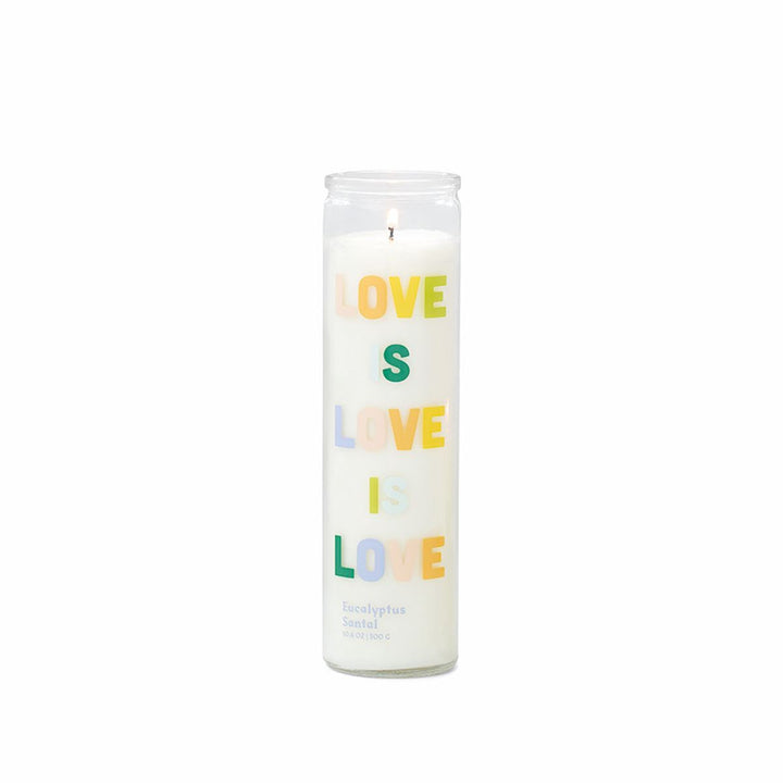 LOVE IS LOVE PRAYER CANDLE Paddywax Home Candles Bonjour Fete - Party Supplies