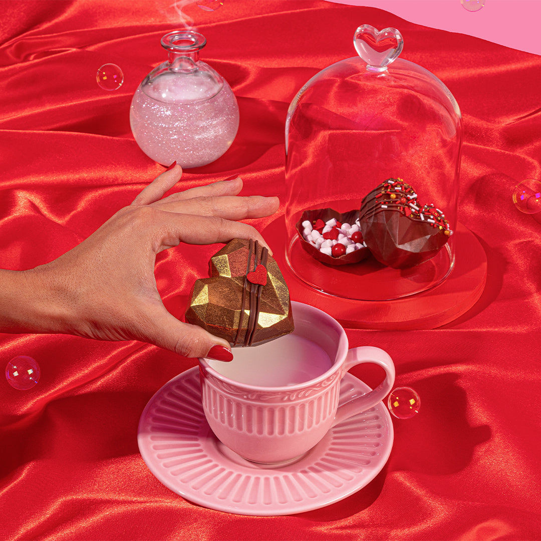 LOVE POTION HOT CHOCOLATE BOMB KIT Fancy Sprinkles Valentine's Day Treats Bonjour Fete - Party Supplies