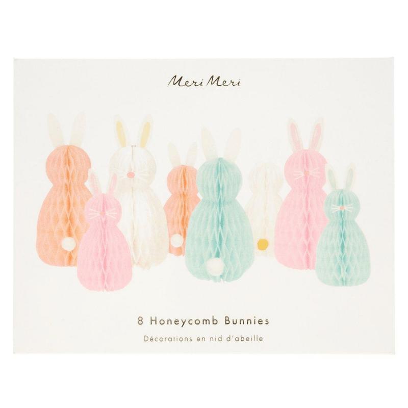 Meri Meri Pastel Honeycomb Bunny Garland
