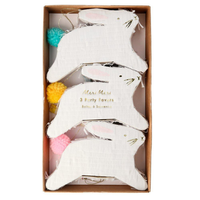 LEAPING BUNNY PINATA FAVORS BY MERI MERI Meri Meri Mini Pinatas Bonjour Fete - Party Supplies