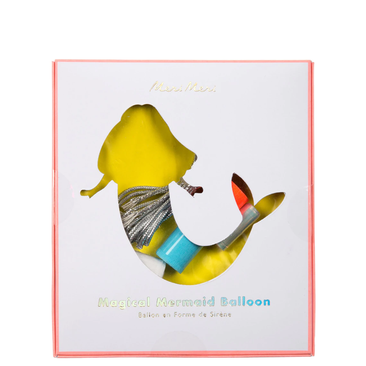 MERMAID FOIL BALLOON BY MERI MERI Meri Meri Balloon FLAT PACKED (NO HELIUM) Bonjour Fete - Party Supplies