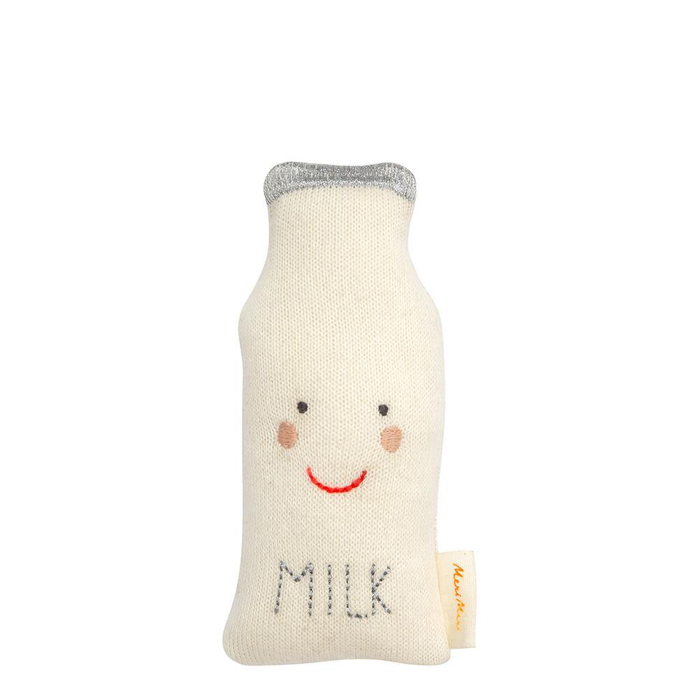 MILK BOTTLE BABY RATTLE Meri Meri Baby Bonjour Fete - Party Supplies