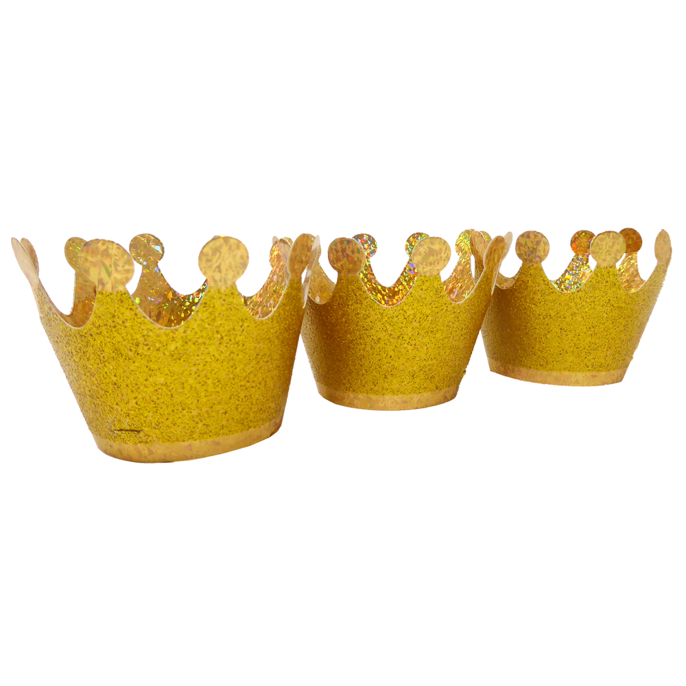 MINI GOLDEN CROWNS Party Partners Party Hats Bonjour Fete - Party Supplies