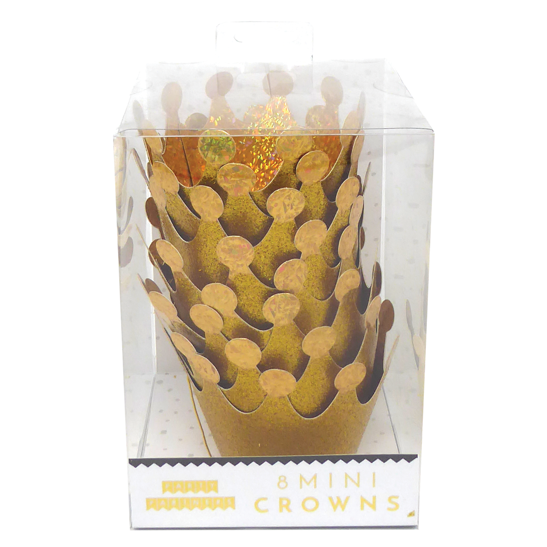 MINI GOLDEN CROWNS Party Partners Party Hats Bonjour Fete - Party Supplies