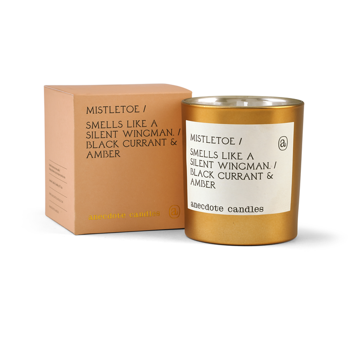 MISTLETOE GOLD TUMBLER CANDLE (LIMITED EDITION) Anecdote Candles Candles Bonjour Fete - Party Supplies