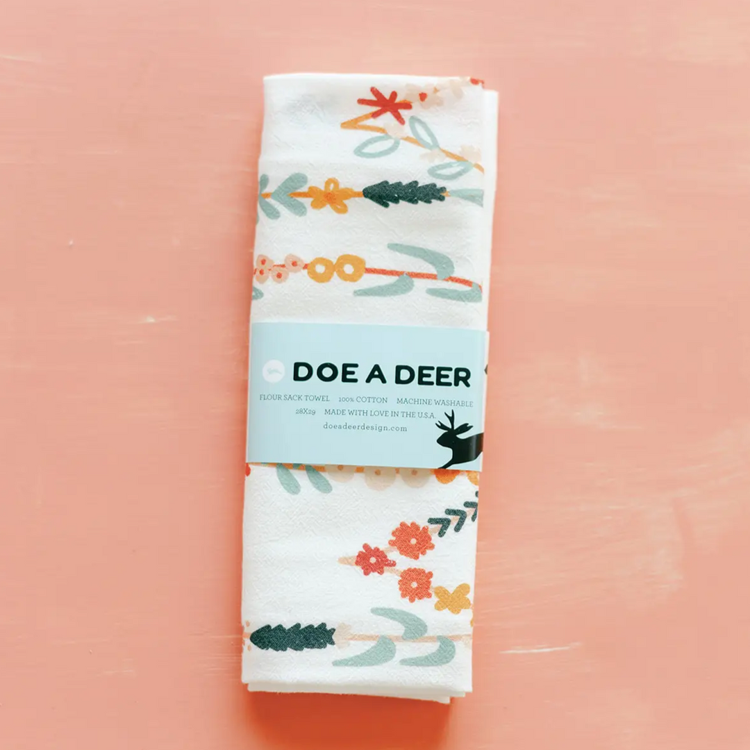 MOTHER'S DAY FLOUR SACK TOWEL Doe A Deer Bonjour Fete - Party Supplies