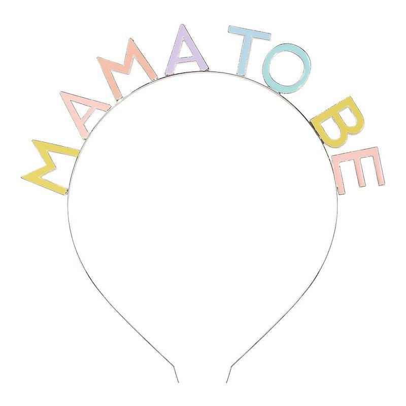 MAMA TO BE BABY SHOWER HEADBAND Talking Tables Party Hats Bonjour Fete - Party Supplies