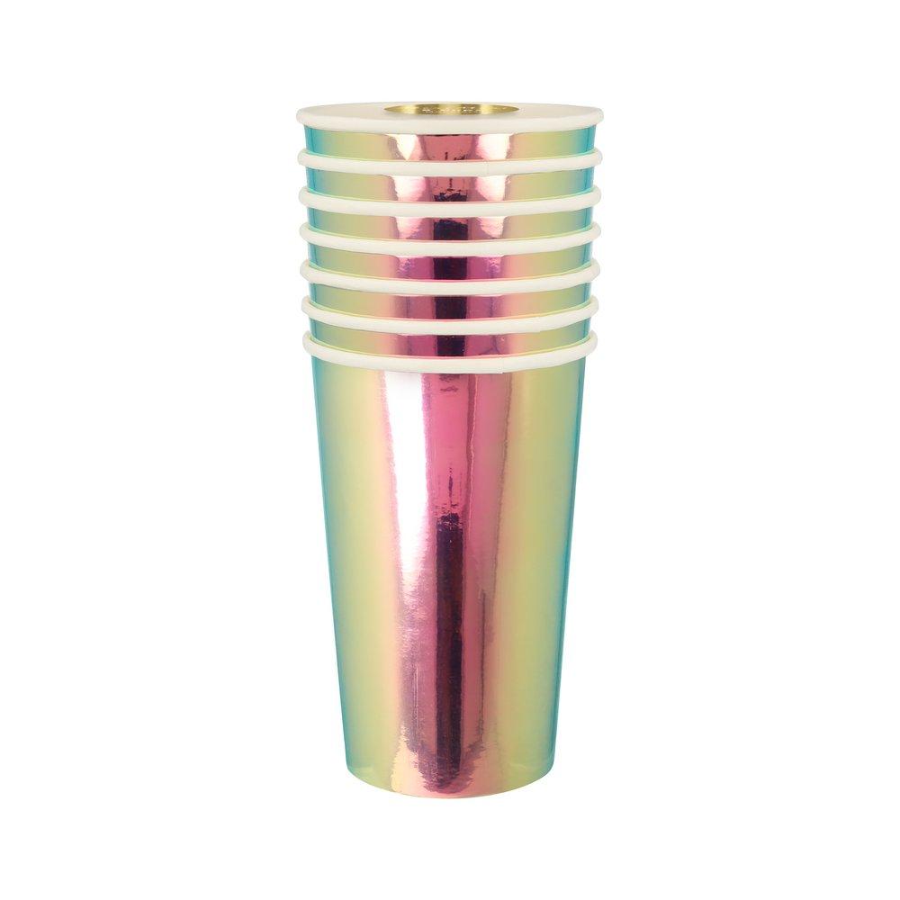 OIL SLICK CUPS Meri Meri Cups Bonjour Fete - Party Supplies