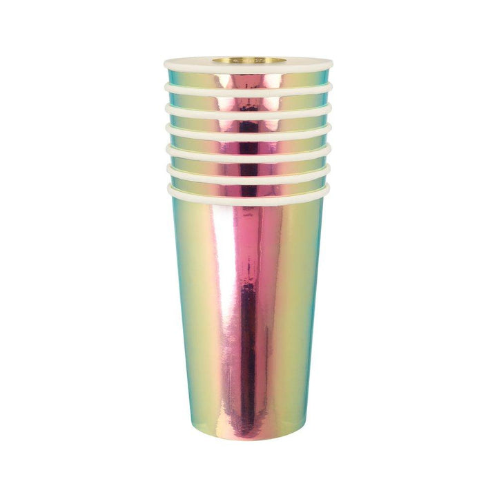 OIL SLICK CUPS Meri Meri Cups Bonjour Fete - Party Supplies