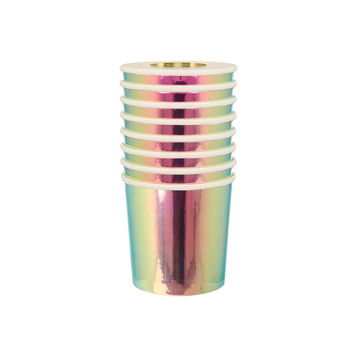 OIL SLICK CUPS Meri Meri Cups Bonjour Fete - Party Supplies