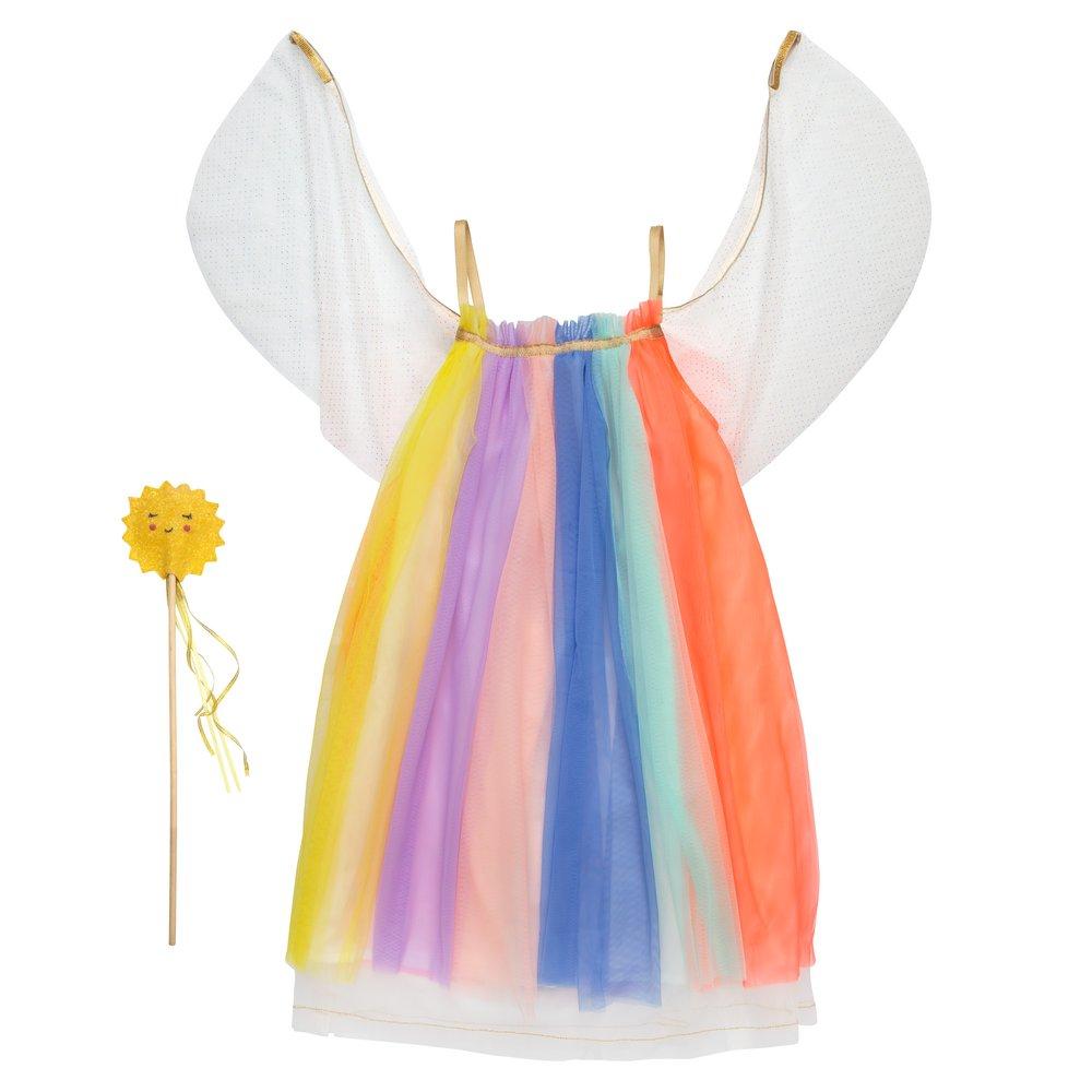 RAINBOW DRESS COSTUME FOR KIDS BY MERI MERI Meri Meri Dress Up Bonjour Fete - Party Supplies