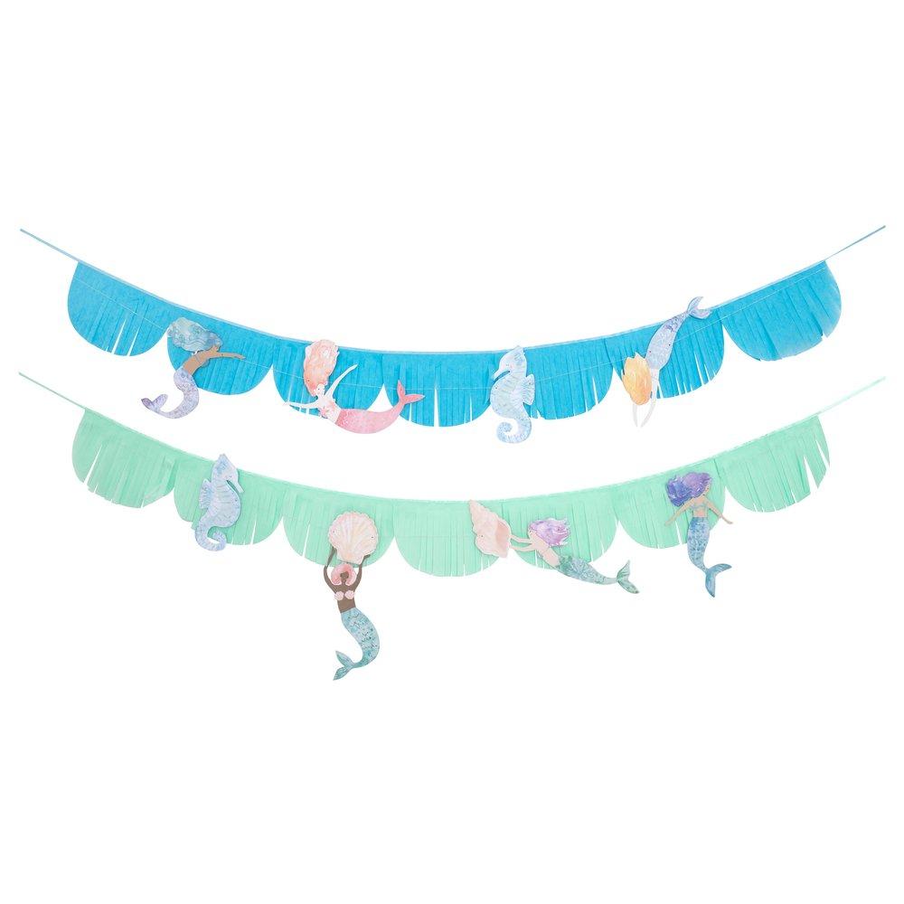 MERMAID FRINGE GARLAND Meri Meri Garlands & Banners Bonjour Fete - Party Supplies
