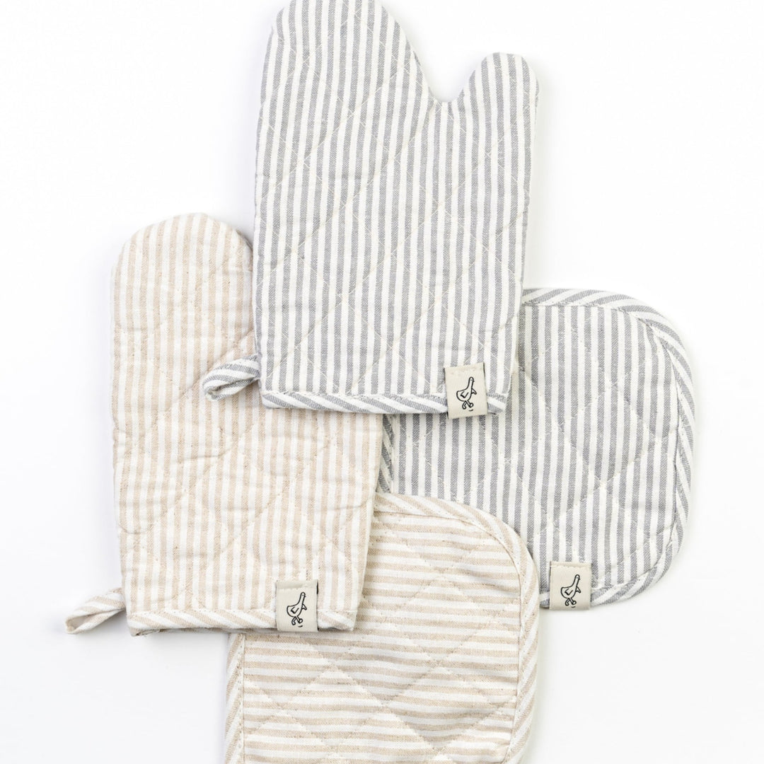 Milton & Goose Play Oven Mitt Set Gray