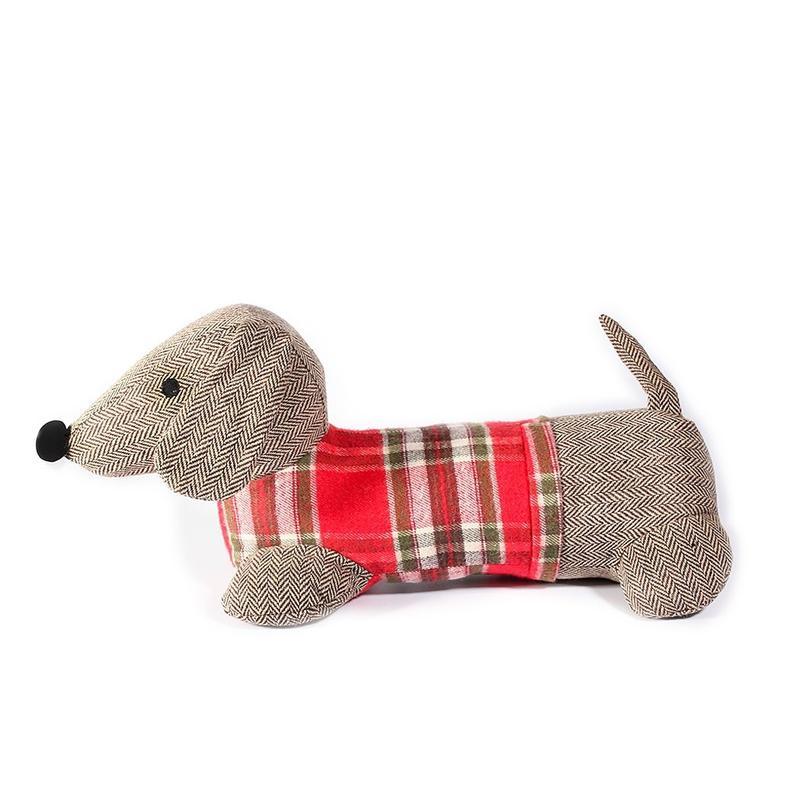 Dachshund Weighted Dog Door Stop Mon Ami Dolls & Stuffed Animals Bonjour Fete - Party Supplies