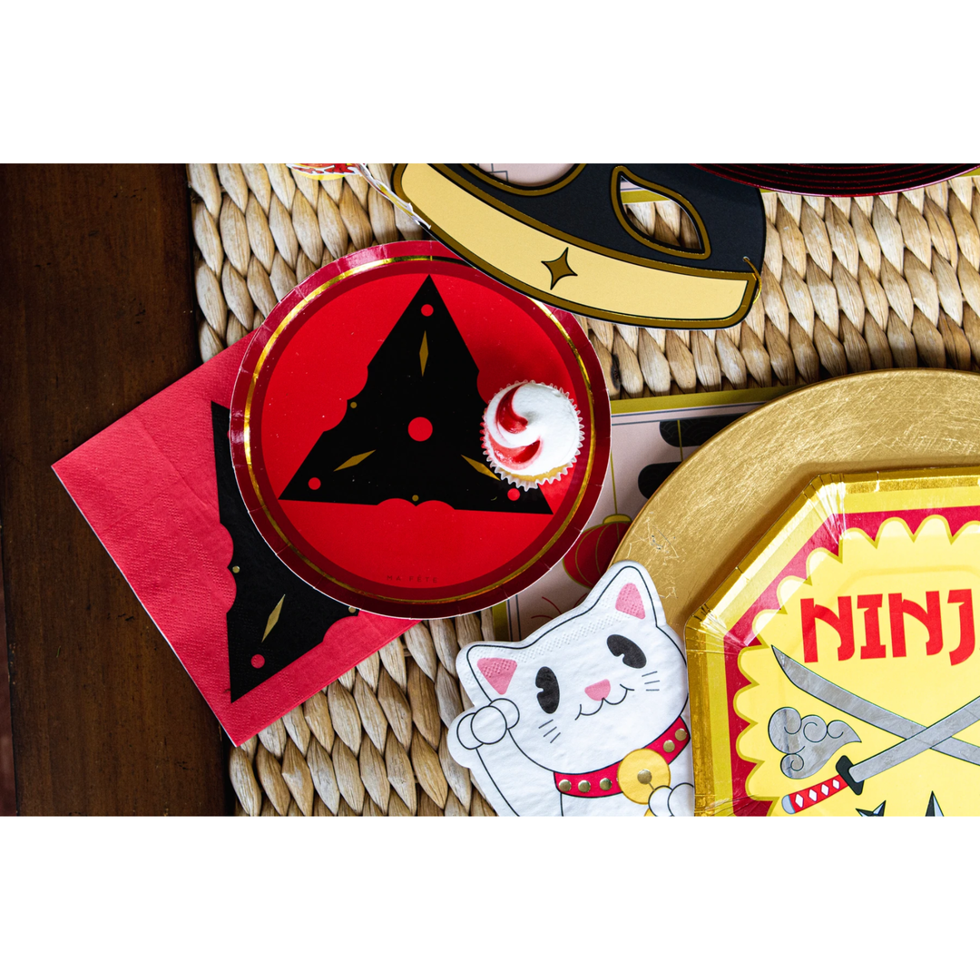 NINJA DINNER NAPKINS Ma Fete Napkins Bonjour Fete - Party Supplies