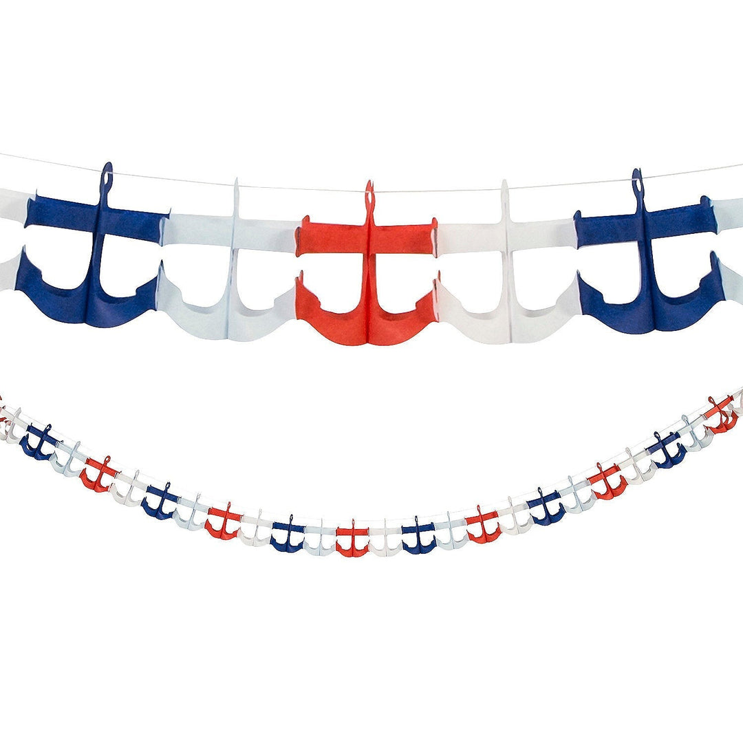 NAUTICAL ANCHOR GARLAND Fun Express Bonjour Fete - Party Supplies