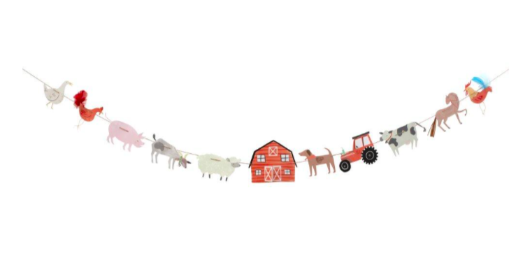 ON THE FARM GARLAND Meri Meri Garlands & Banners Bonjour Fete - Party Supplies