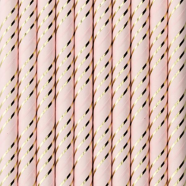 PAPER STRAWS - LIGHT PINK - BONJOUR FETE