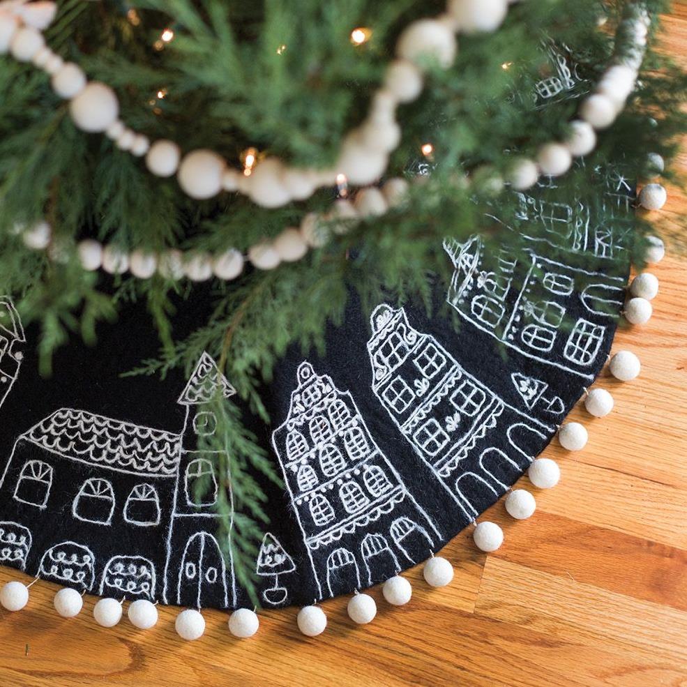 PARISH TREE SKIRT Accent Decor Tree Skirt Bonjour Fete - Party Supplies