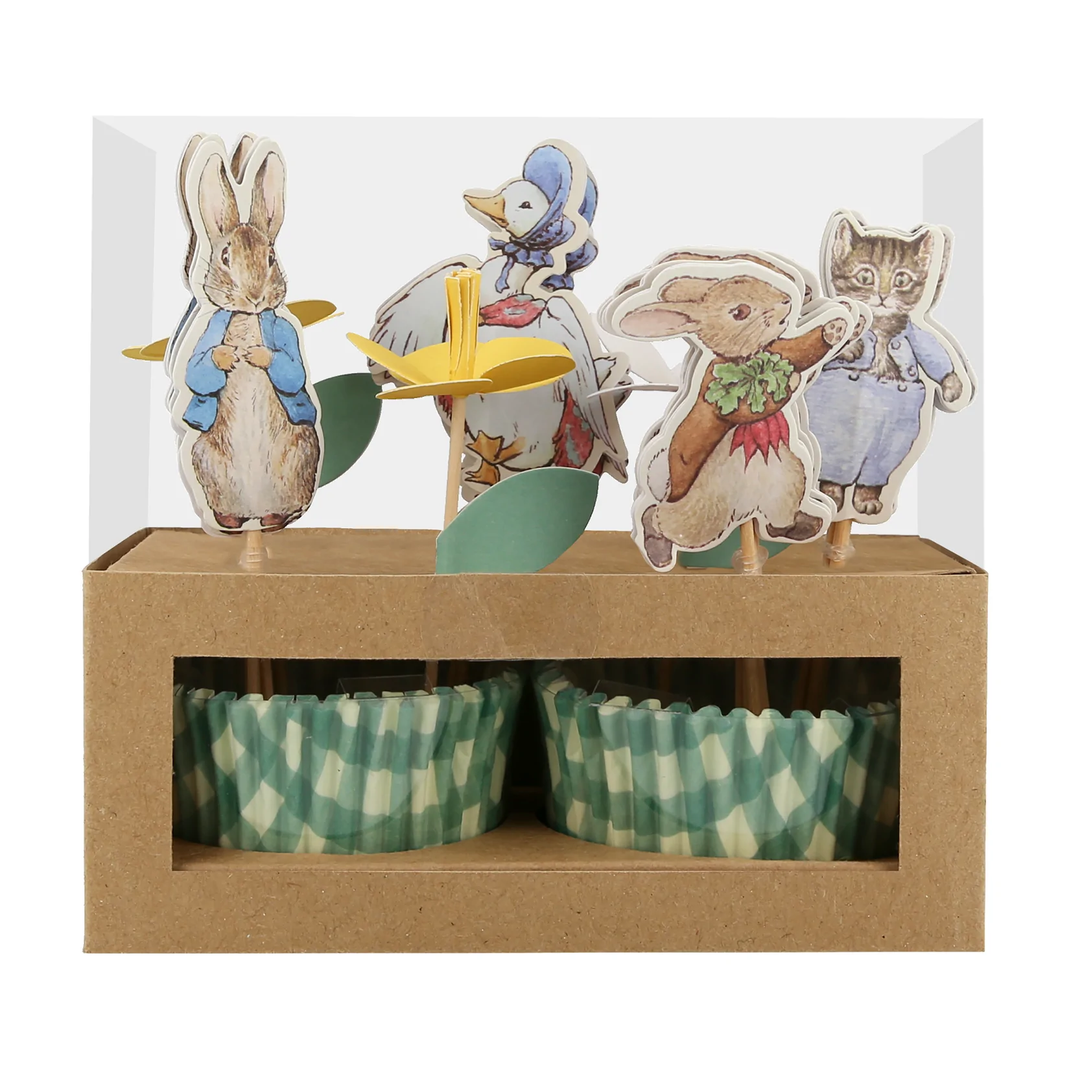 PETER RABBIT IN THE GARDEN CUPCAKE KIT Meri Meri Cupcake Kit Bonjour Fete - Party Supplies