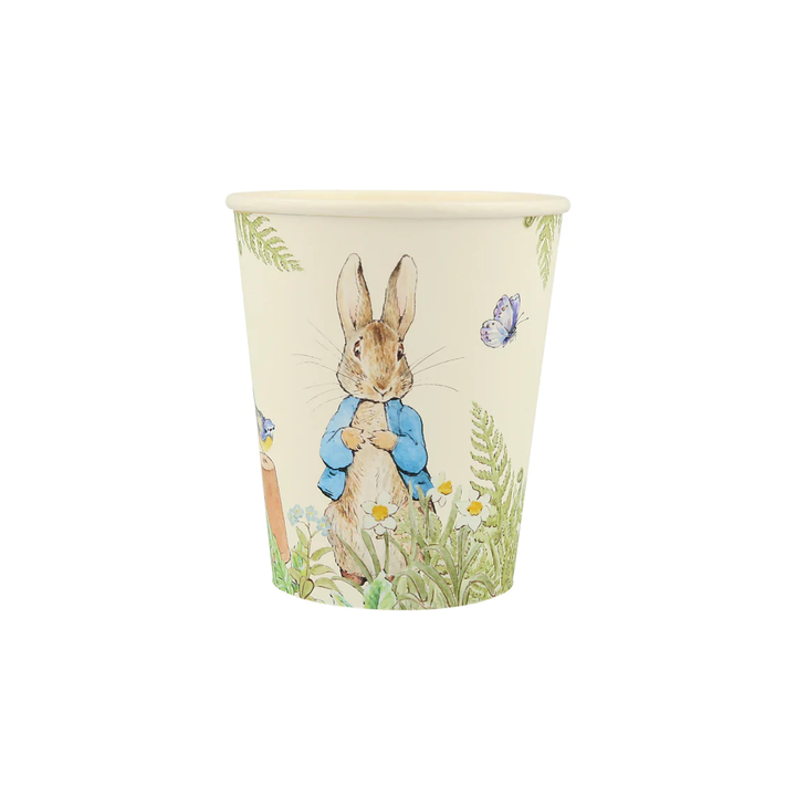 PETER RABBIT IN THE GARDEN CUPS Meri Meri Cups Bonjour Fete - Party Supplies