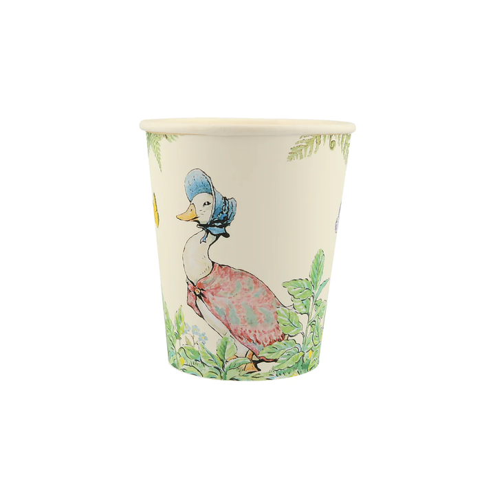 PETER RABBIT IN THE GARDEN CUPS Meri Meri Cups Bonjour Fete - Party Supplies