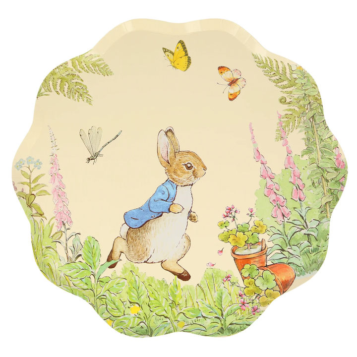 PETER RABBIT IN THE GARDEN DINNER PLATES Meri Meri Plates Bonjour Fete - Party Supplies