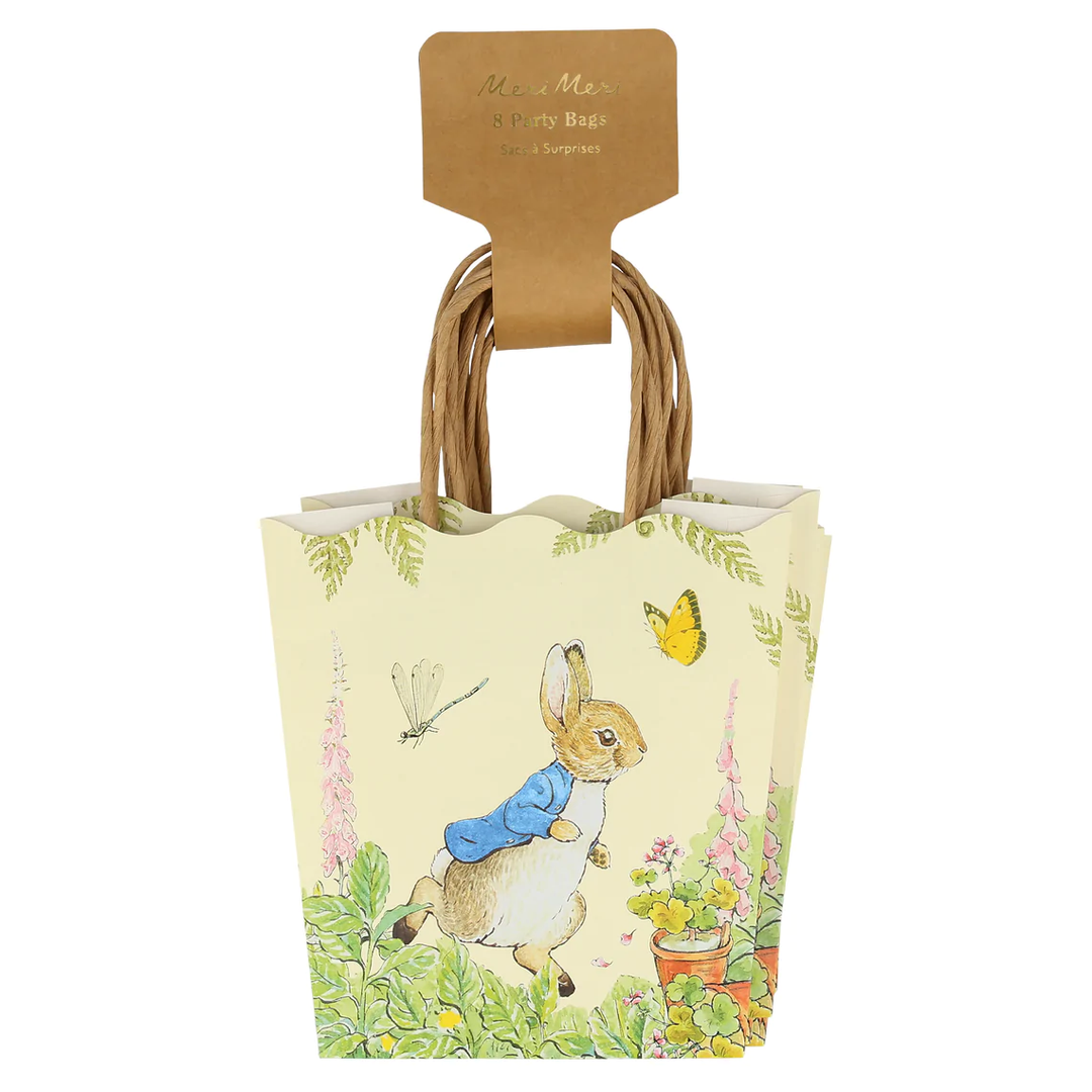 PETER RABBIT IN THE GARDEN PARTY BAGS Meri Meri Favor Bags & Boxes Bonjour Fete - Party Supplies