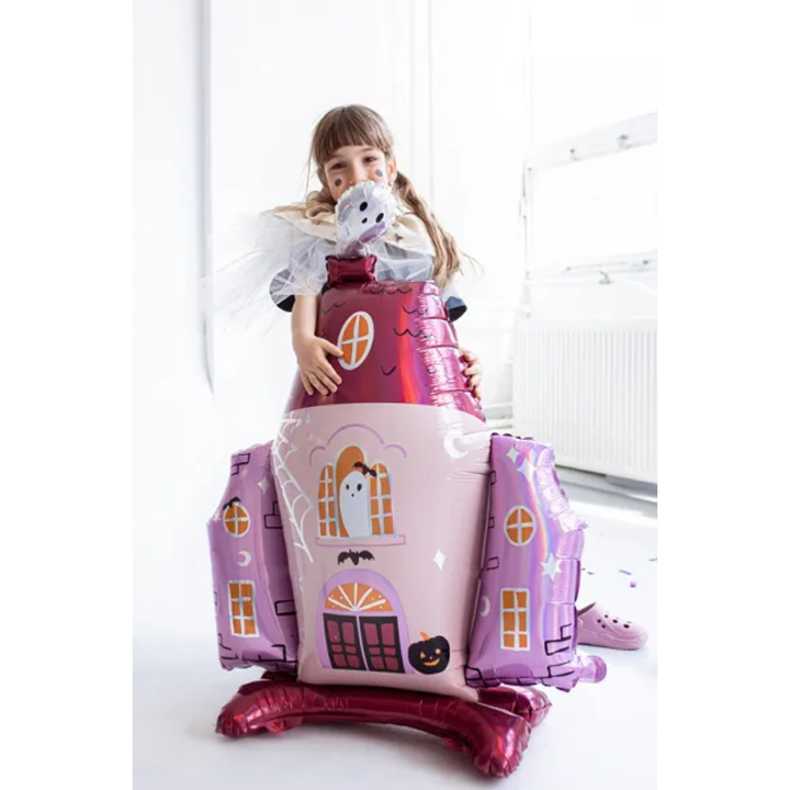 PINK HAUNTED HOUSE BALLOON