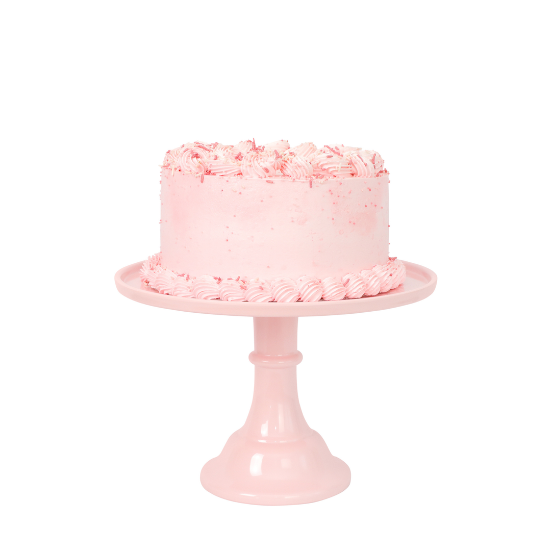 PEONY PINK MELAMINE CAKE STAND Joyeux Cake Stands Bonjour Fete - Party Supplies