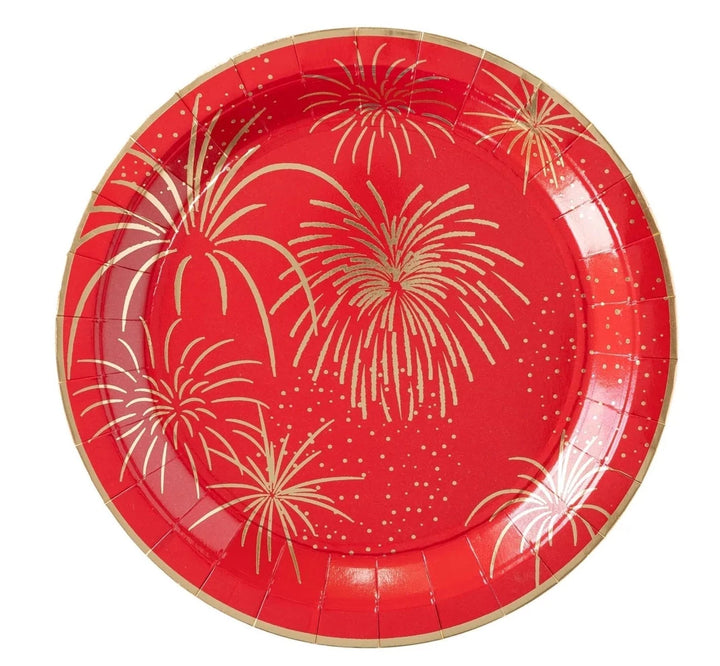 LUNAR NEW YEAR FIREWORKS PLATES My Mind's Eye Lunar New Year Bonjour Fete - Party Supplies