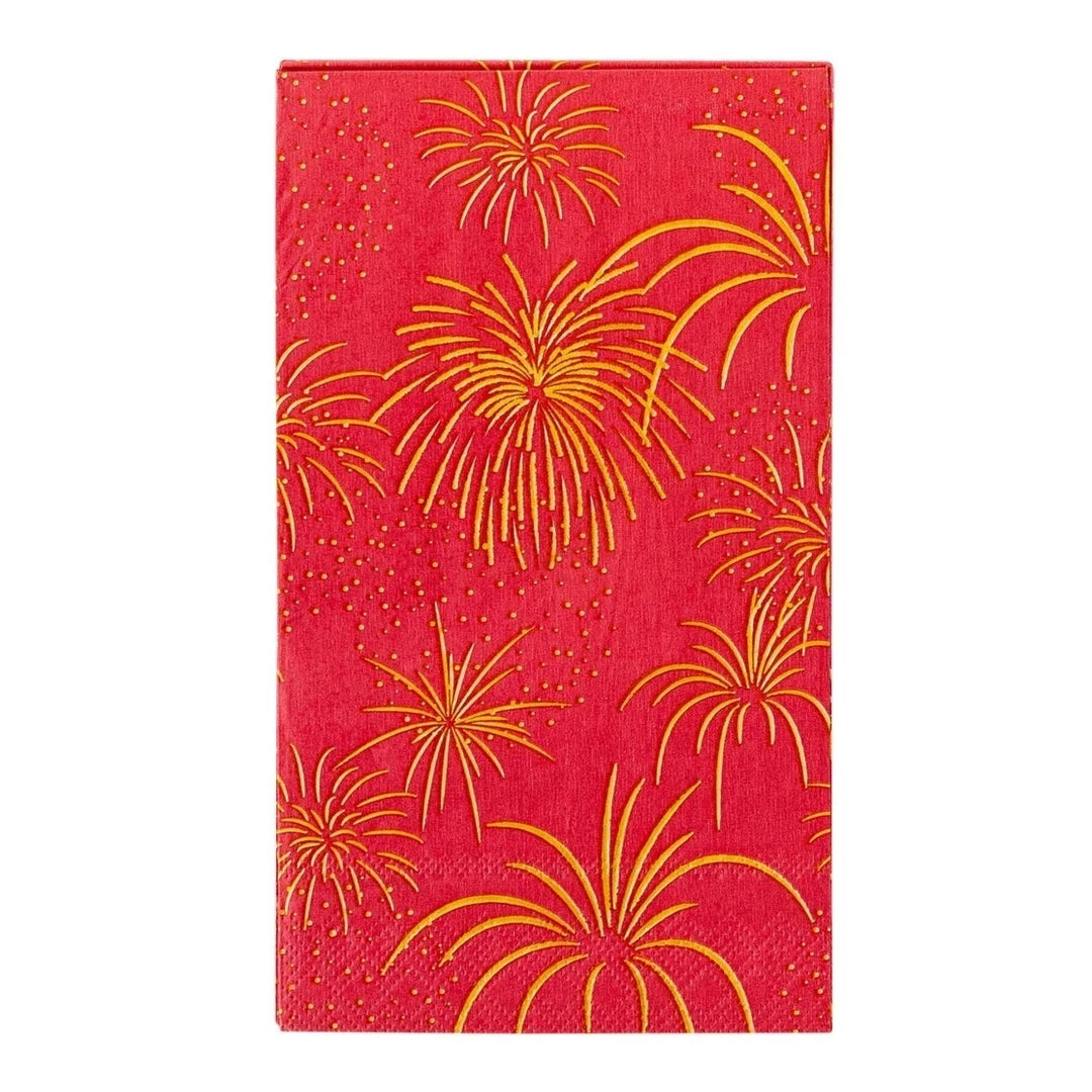 LUNAR NEW YEAR FIREWORKS GUEST TOWELS My Mind's Eye Lunar New Year Bonjour Fete - Party Supplies