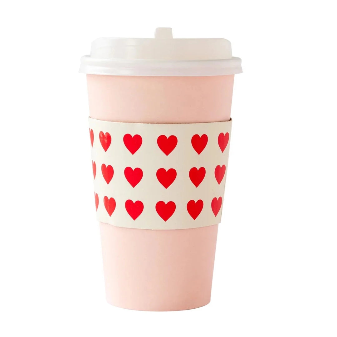 Red Hearts Coffee Cups Bonjour Fete Party Supplies Valentines Day Party Supplies