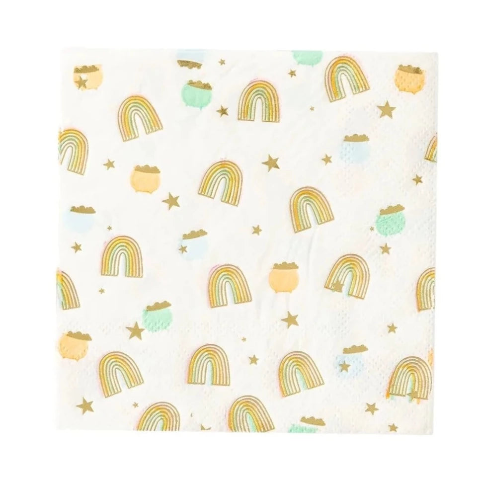 PASTEL RAINBOW COCKTAIL NAPKINS My Mind's Eye Napkin Bonjour Fete - Party Supplies