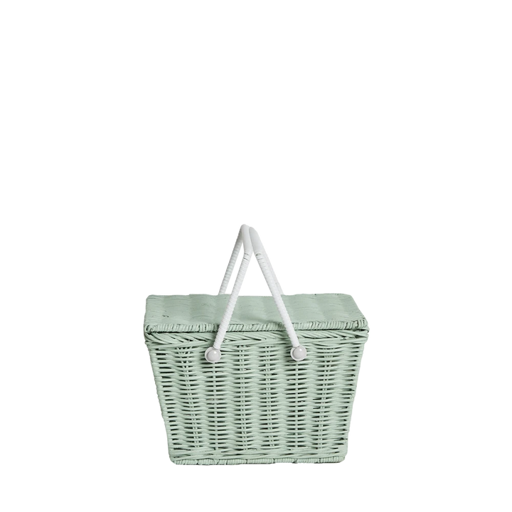 PIKI MINT PICNIC BASKET Olli Ella Home Decor Bonjour Fete - Party Supplies