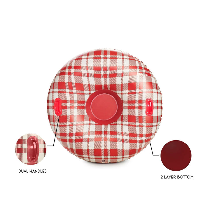 RETRO PLAID SNOW TUBE FUNBOY Christmas Activity Bonjour Fete - Party Supplies